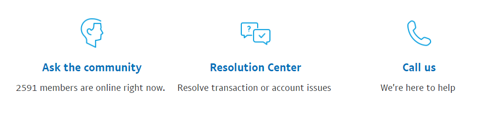 Ways to contact PayPal