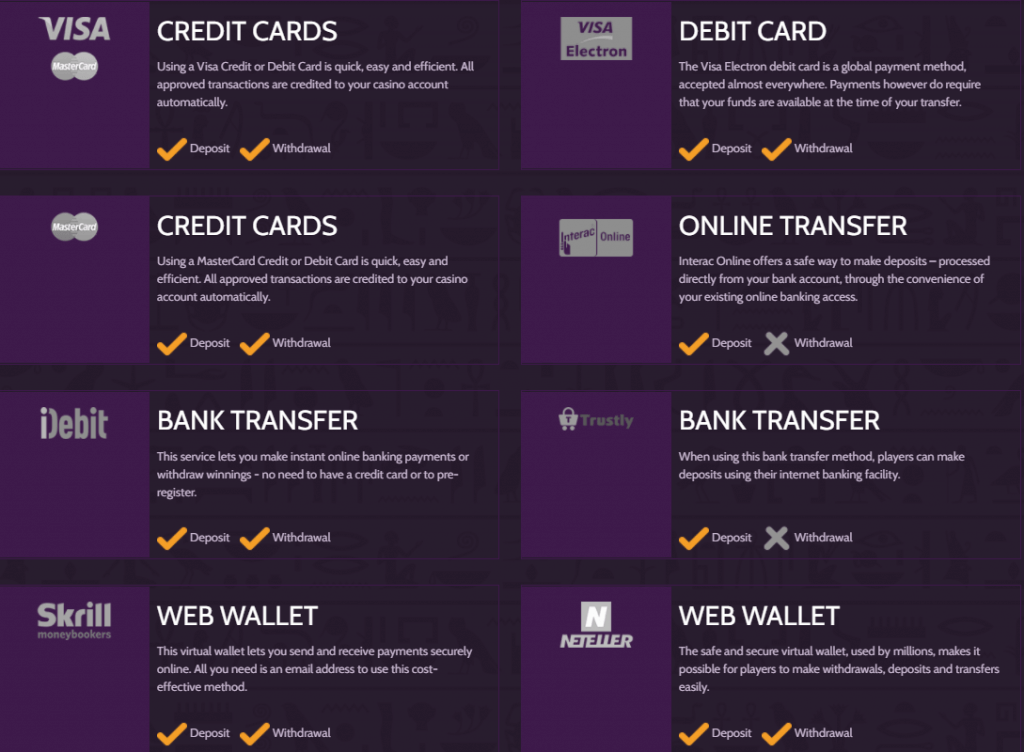 mummys gold banking options